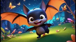 Bat wings go flap flap flap | Animal Nursery Rhyme | Kids Songs | Baby Music