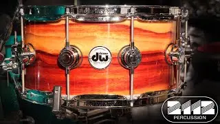 DW Collector’s Mahogany Purplecore Snare Drum 6.5x14 - Natural Exotic Padauk