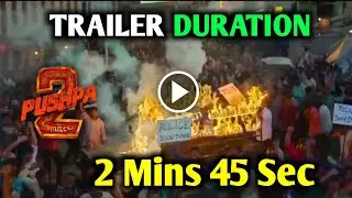 Pushpa 2 The Rules Official Trailer Release Date Confirm | Pushpa 2 Trailer Duration|