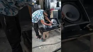 LA Stage Monitor DJ Cabinet And Ahuja 400 watt Speaker Fitting #dj