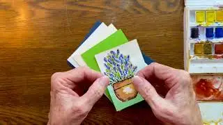 Turn a &ldquo;Failed&rdquo; Watercolor into a 3D Flower Pot Card