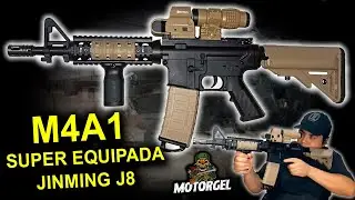 M4A1 Super Equipada Jinming gen8 - (Review, unboxing prueba Gel blasters)