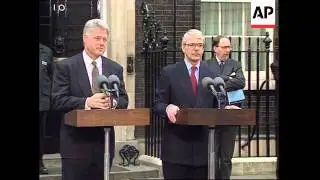 UK: LONDON: US PRESIDENT BILL CLINTON AND HILLARY CLINTON VISIT