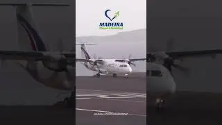 ATR 72-500 struggling to land at Madeira Airport