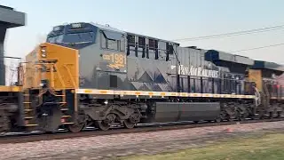 CSX 1981 On CN U704 at Lena, Illinois 