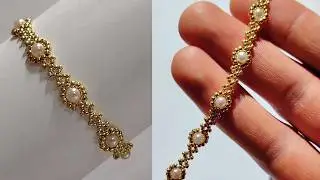 DIY beaded bracelet tutorial | step by step handmade bracelet at home