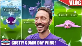 THE EPIC *SHINY SURPRISE* ENDING! GASTLY COMMUNITY DAY | Pok&eacute;mon GO Vlog