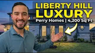 Inside a $1mil+ New Construction Home in Liberty Hill, Texas | 230 Jates | Perry Homes