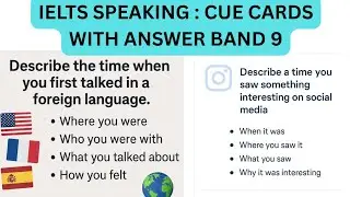 IELTS Cue card Speaking 2025 - Band 9