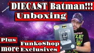 Die Cast Batman Funko Shop Unboxing and Review! Plus more Funko Shop Pick ups!