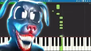 Cartoon Dog - Never Run - Piano Tutorial - Horror Skunx