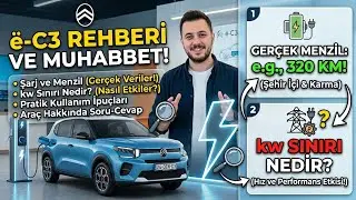 Citroen e C3 Kullanıma Dair Şarj Menzil Elektrik kw Sınırı ve Muhabbet #eC3 #ec3aircross