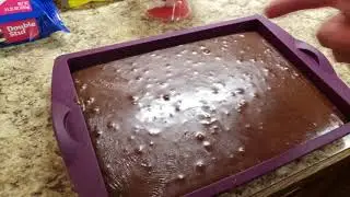 3 minute Fudge-  NO MATTER what I say in the video-  Microwave it 3 minutes!  stir half way thru