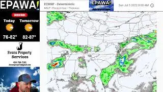 Daily forecast video for Tuesday June 28th, 2022