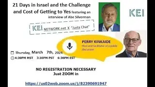 21 Days in Israel & the Challenge and Cost of Getting to Yes featuring an interview of Abe Silverman