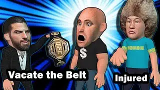 Ilia vacates his title, Shavkat injured out of Belal fight & more