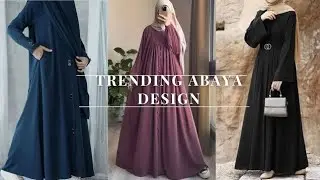 Elegant and simple abaya design 