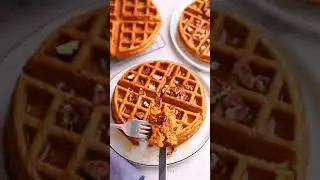 Sweet Potato Waffles! #sweetpotato #waffles #sweetpotatorecipe #breakfastrecipe #breakfast