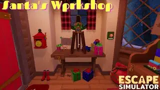 Escape Simulator Santa's Workshop | Toys Factory | Train Puzzle | Decoding Toy puzzle