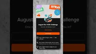 August Run Challenge on Strava - Day 01 #strava #running #challenge