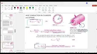 Conduction heat transfer in cylinders and spheres