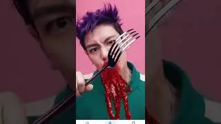 I recreated the thanos scene from squid game #thanos #fyp #fork #ai #meme