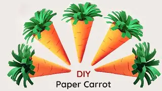 DIY Origami Carrot | Paper Carrot | Carrot making with Paper #shorts #PaperCarrot #DIY #crafts #arts