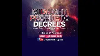 REST... DAY7. Midnight Prophetic Decrees with Pastor Onyedikachi 8th Jan. 2026.