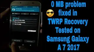 Fix:Internal Storage 0 MB or Unable To Mount Storage TWRP ,and unable to format internal storage#MTS