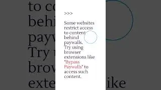 🔥 How to Bypass Paywalls Using Extensions! (Easy & Legal) #top10 #top
