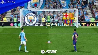 MANCHESTER CITY VS FC BARCELONA | UCL FINAL | RONALDO VS MESSI | FC 26 PENALTY SHOOTOUT - PS5