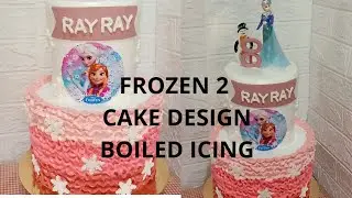 Frozen 2 Cake Design, Boiled Icing |chochon cakes