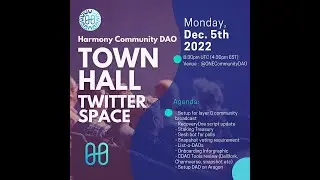 CDAO Townhall 12/5/22