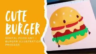 Satisfying Digital Food Art 🍔 | Burger Illustration Timelapse