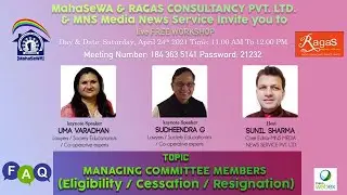 FAQ : MANAGING COMMITTEE MEMBERS, Eligibility, Cessation, Resignation : Uma Varadhan & G Sudheendra