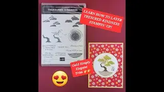 Treasured Kindness Layering Tutorial #StampinUp #TreasuredKindnessTutorial #CardTutorial #Cards