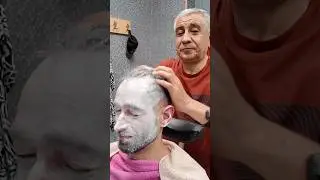 💈This Barber Takes It Seriously. VERY Seriously! #asmr #shave #haircut #relaxing #barbershop