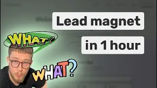 Easy Way to Create a Lead Magnet with AI Support That Will Bring You Clients Forever in 1 Hour