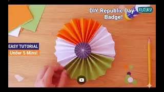Republic Day Badge Craft for Kids | Easy Tricolor DIY Tutorial | 26 January 2026 Special 🇮🇳