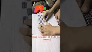 Drawing Chess ♟️ game Kid in tution #original #trending #creative #art #shorts