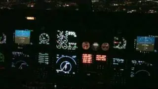 Beech Starship (N8244L) Night Flight into Austin, TX (Part 2)