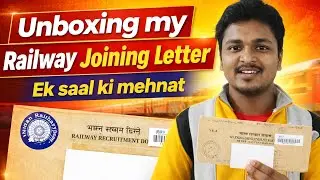 Unboxing my Railway Joining letter | Indian Railway Joining Letter| RRB JE 2024 Joining Letter #rrb