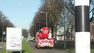 prio1 HW33-1 naar melding gebouwbrand Joliotplaats Rotterdam