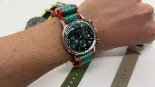 The AlphaShark Marlin nato Strap is Perfect for my Timex Marlin Chronograph Watch