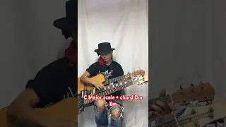 Lead C Major scale + chord Dm Em  improvise by solo artist #soloartist #solo  #guitar