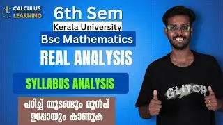 Semester 6 BSc Mathematics Real Analysis Important questions. Syllabus Analysis.S6 Kerala University
