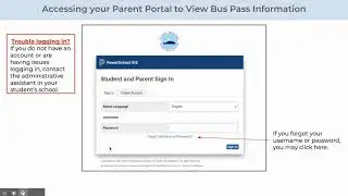 Accessing Bus Pass Information from Parent Portal