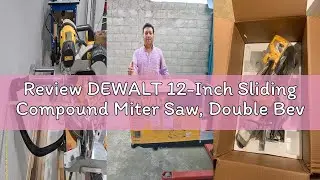 Review DEWALT 12-Inch Sliding Compound Miter Saw, Double Bevel (DWS780) , Black
