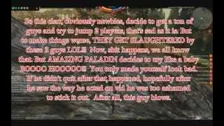 Darkfall Unholy Wars - TODAYS DOUCHEBG! Amazing Paladin - NOOB LoL