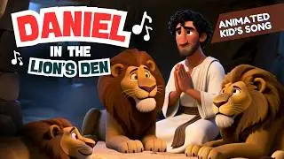Brave Daniel in the Lion&rsquo;s Den | Animated Bible Song for Kids | Sunday School Songs